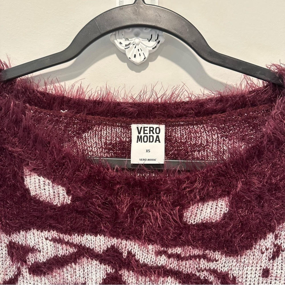 Vero Moda Burgundy Tiger Sweater - Picture 4 of 15